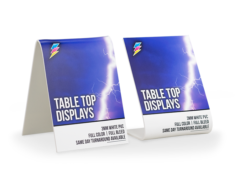 Table Top Display Board Printing Tampa Printer