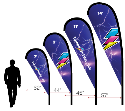 Tear Drop Flags