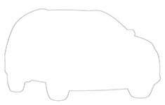SUV Die Cut Flyer