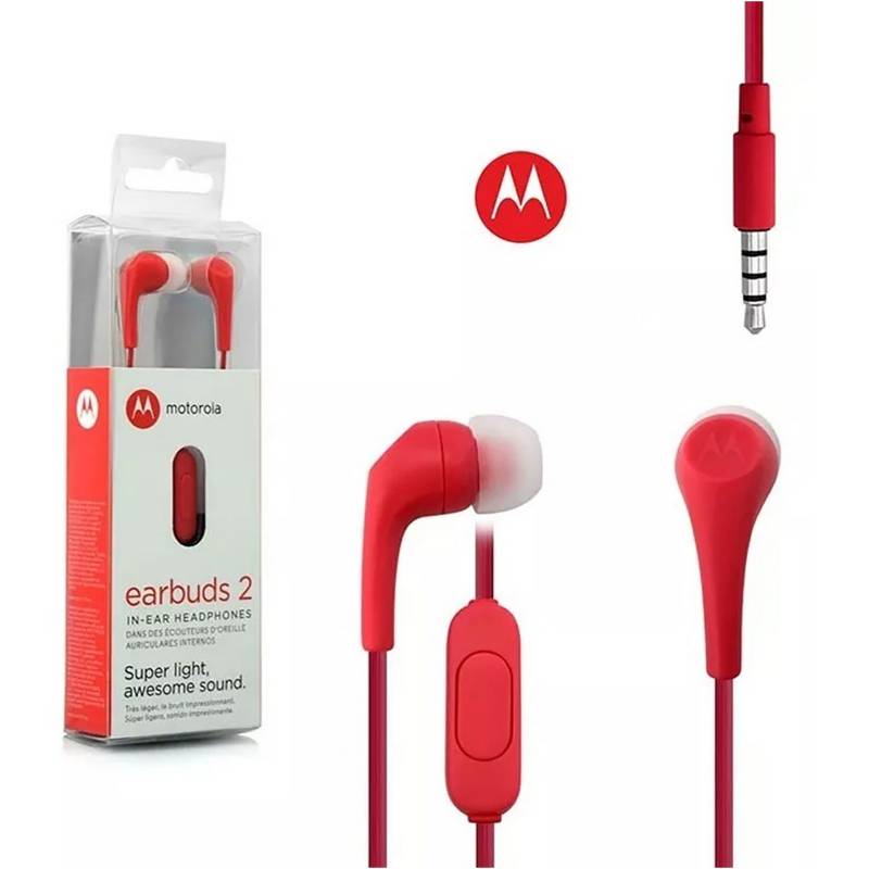 Auriculares Motorola Earbuds 2 Manos Libres Original + Bass