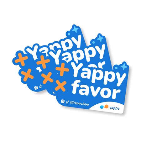 3 Stickers + Yappy x favor