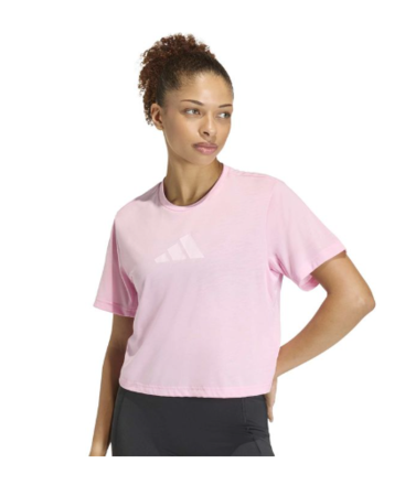 Remera Adidas Essentials Big Logo Mujer Training Rosa