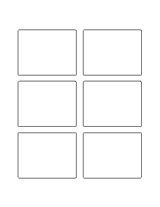 Template for Avery Presta® T00-1X1 rectangle Labels 3.25