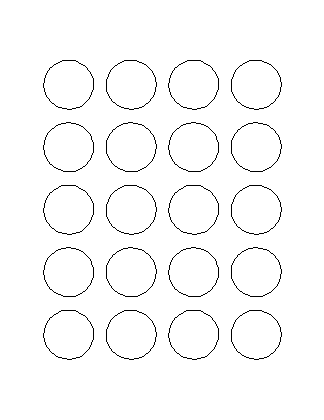 Template for Avery Presta® T00-08H round Labels 1.375" x 1.375" | Avery.com