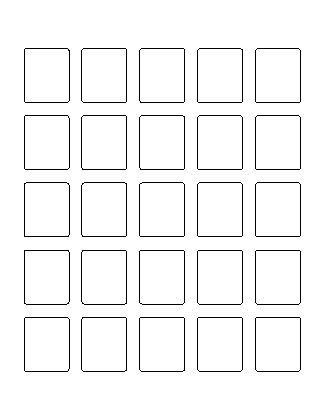 Template for Avery Presta® T00-2CD rectangle Labels 1.5" x 1.25 ...