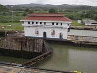 Miraflores Locks control house