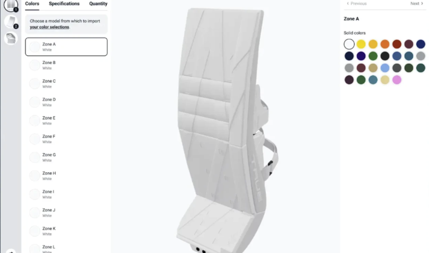 Application Web de personnalisation 3D pour True