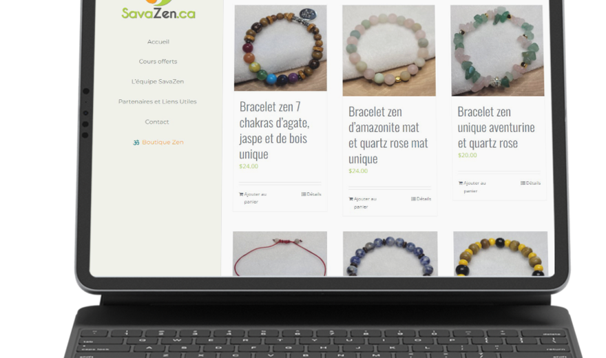 Site vitrine - SavaZen.ca