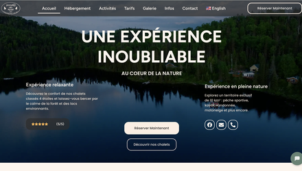 Site Web Pourvoirie Chez Pelchat