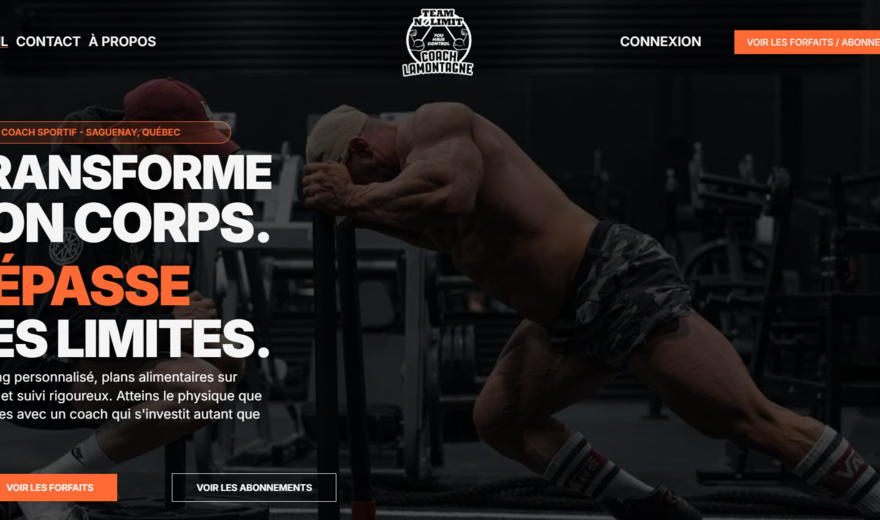 Site Web Dereck Lamontagne Coaching