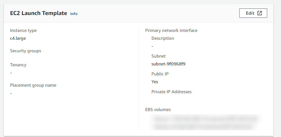 EC2 Launch Template - Application Migration Service