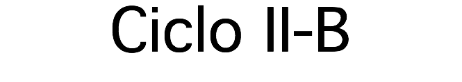 Ciclo II-B