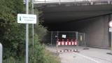 Rheinroute gesperrt