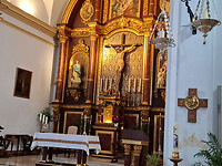 in de kerk Frigiliana