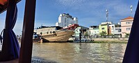 op de Mekong rivier