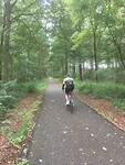 Fietsen over de oude spoorbaan