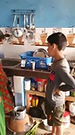 Keuken van het gezin.