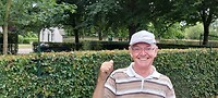 Pap bij huis opa/oma Beugen