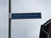 Helfrichstraat bord