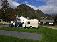 Røldal camping. Veilig aangekomen