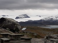 Sneeuw overal. On the top of the world.