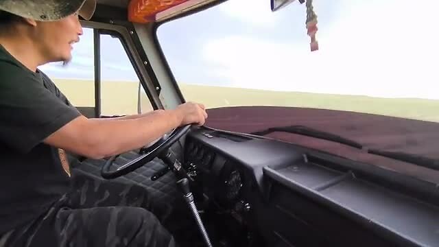 Crossen in een Bukhanka
