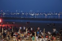Wachten op vuurwerk