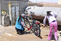 Fiets wassen