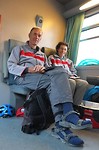 In de trein