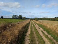 De route over het spoor