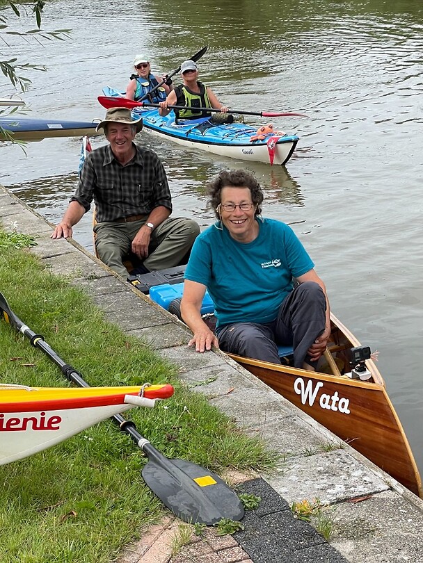 Wil Abe achter ons Sibille en Marian