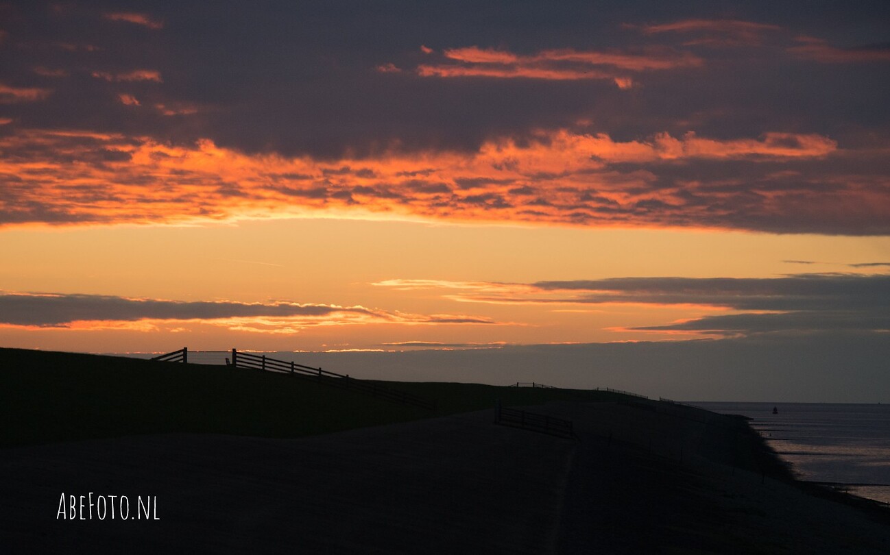 Zons ondergang waddenzee