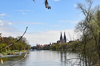 De Donau bij Regensburg