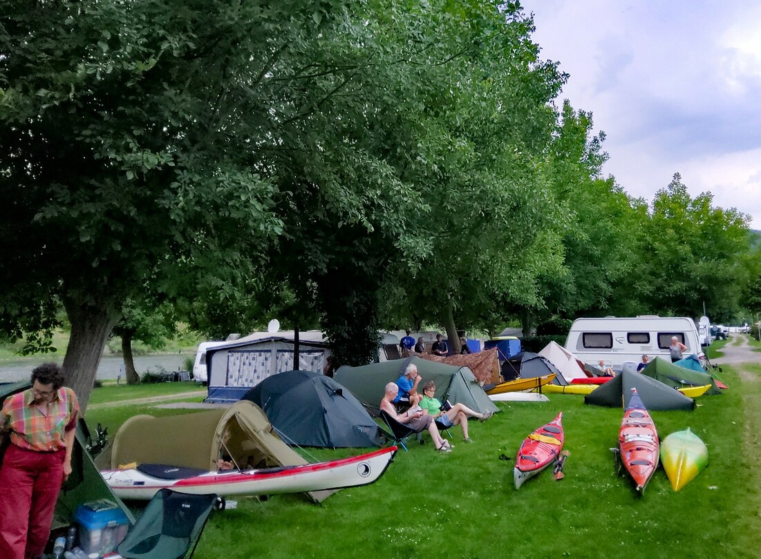 Op de camping