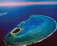 Lady musgrave vanuit de lucht