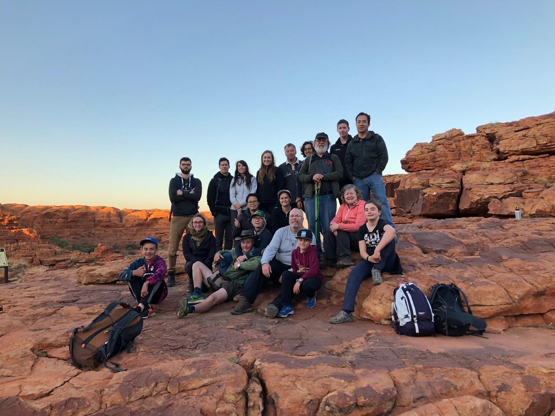 Groepsfoto, Kings Canyon
