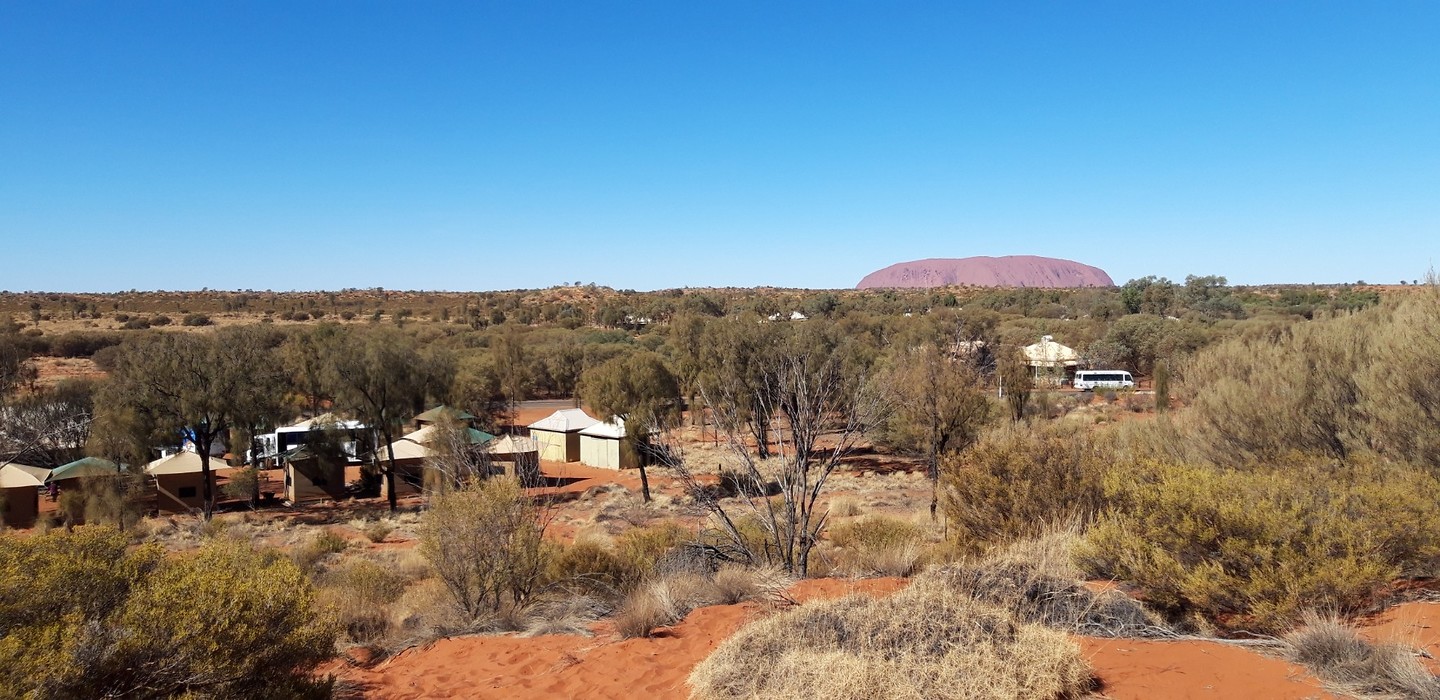 Kampplaats en Uluru