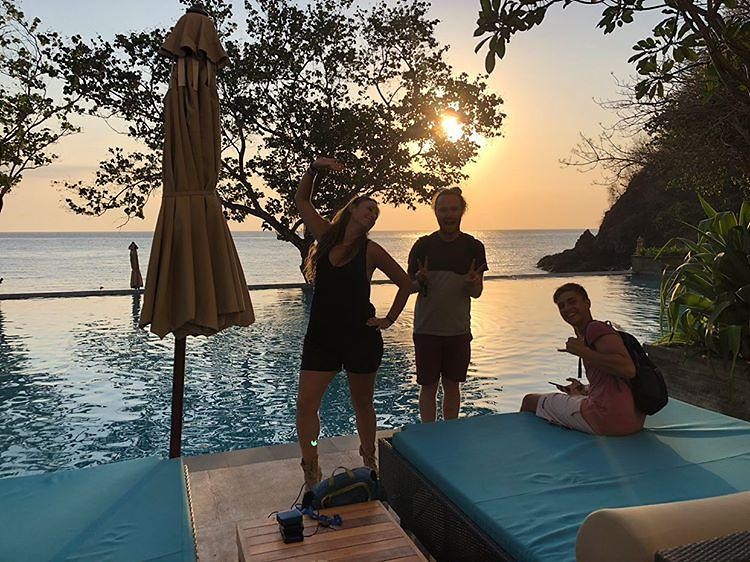 Sunset drinks