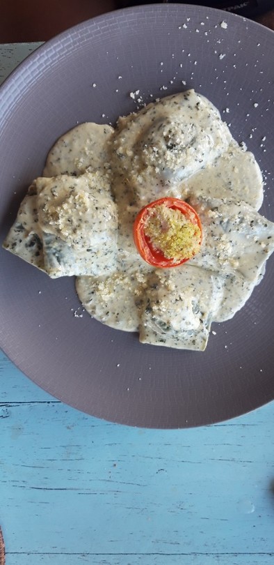 Spinazie ravioli