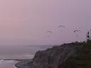 Paragliders in de lucht, goed kijken...