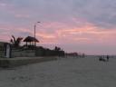 Zonsondergang op het strand, ook erg mooi....