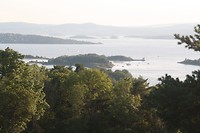 Uitzicht op de baai van Oslo vanaf Ekeberg Parken