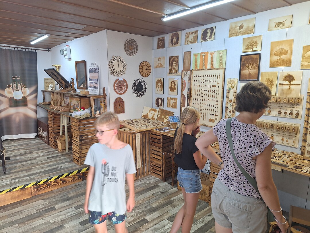 Eén van de vele 'craft shops' in Radovljica