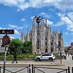 Duomo Milano geïntegreerd met een lantaarnpaal 😉