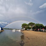 Prachtige dubbele regenboog