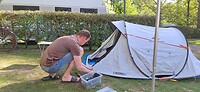 En de slaapplek voor Lennart