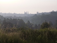De kathedraal on de vroege ochtend