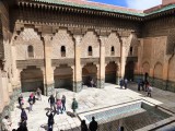 de binnenplaats van de Medersa Ben Youssef