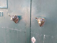 Stierenkoppen als deurknop