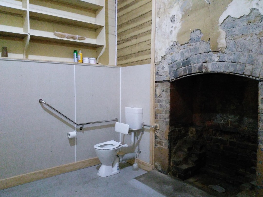 Het toilet in het koffie café